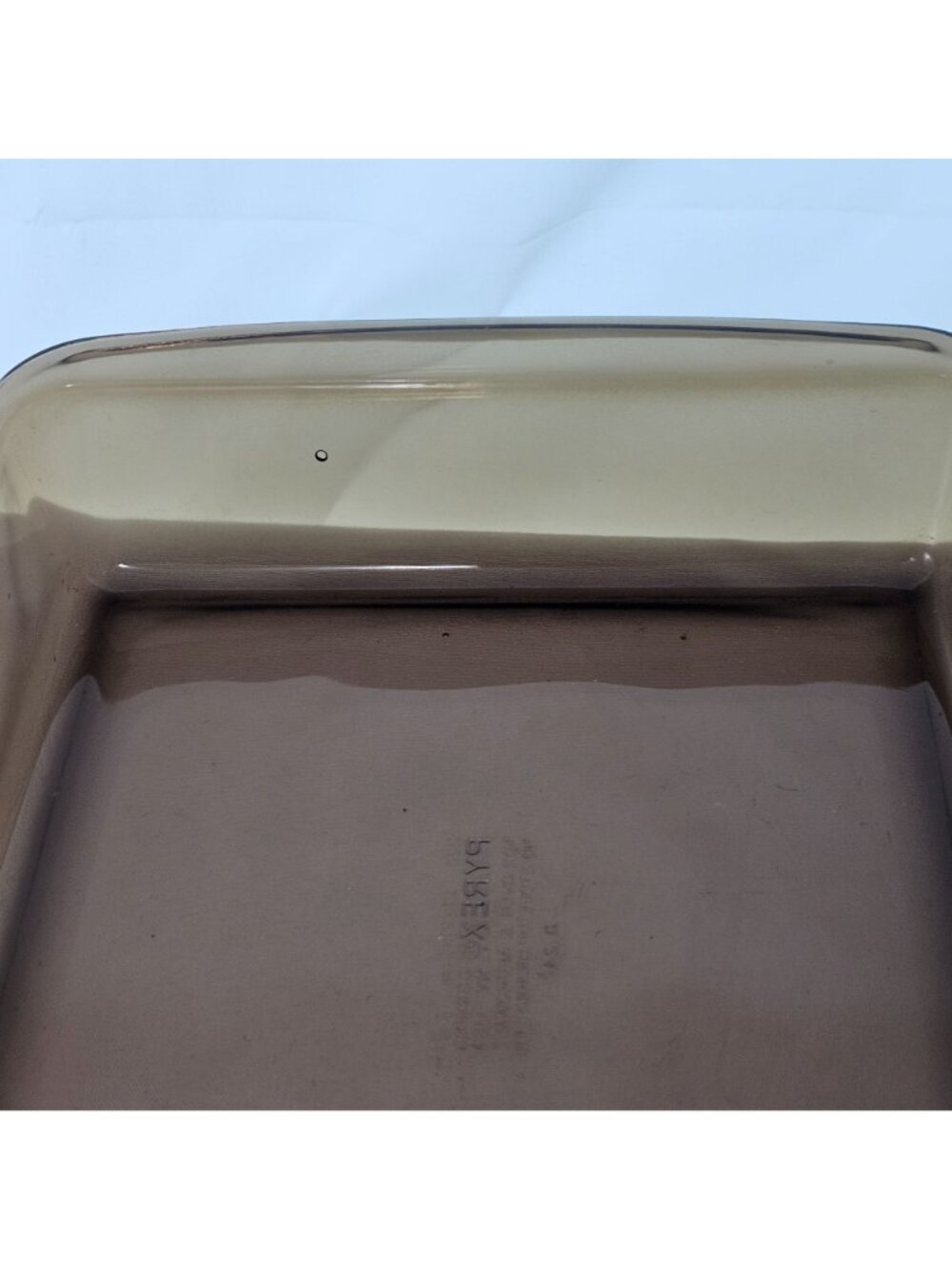 Pyrex Square Brown Baking Dish 8" Fireside glass casserole 2lt/qt cake pan 222 - Picture 5 of 9